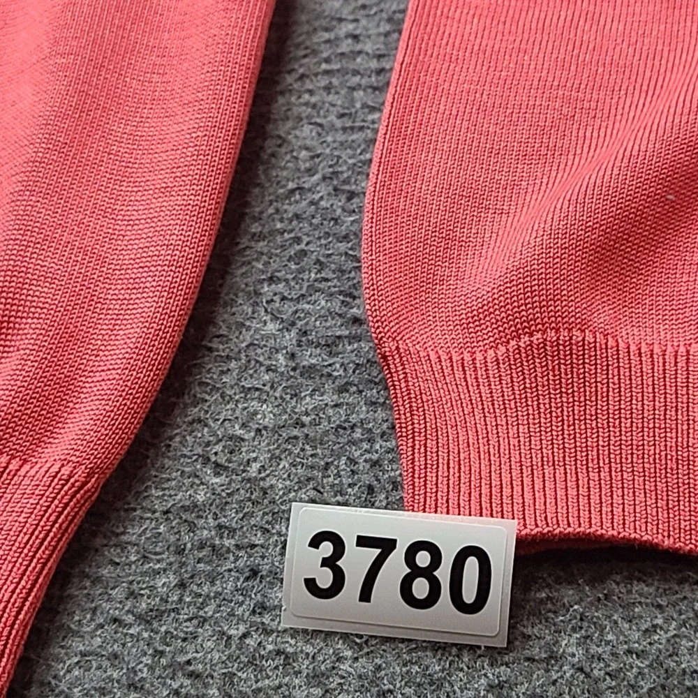 Brooks‎ Brothers Polo Sweater Mens XL Coral Excellent Silk Cotton Knit